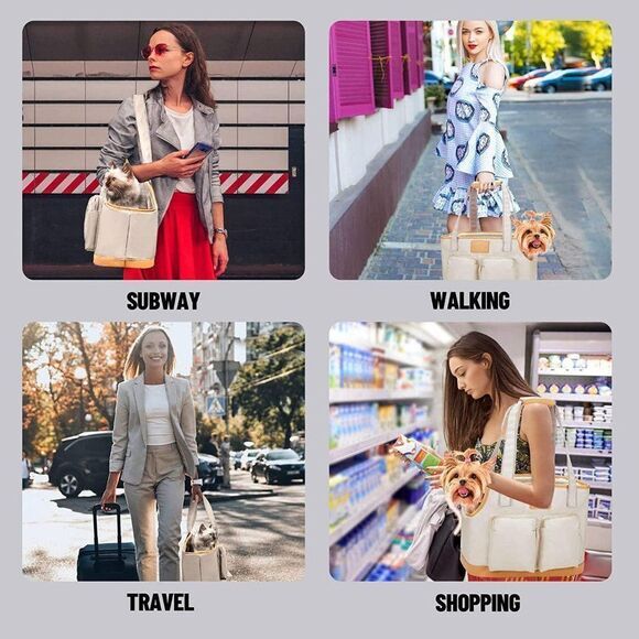 Pet Dog‎ Carrier Travel Bag Tote Cat Puppy Shoulder Carry Soft Comfort Case - Picture 2 of 7